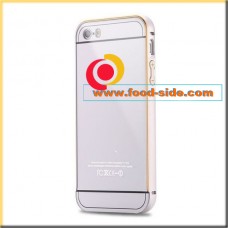 Алюминиевый чехол-бампер для Apple IPhone 5S (серебристый металик)