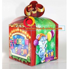 Новогодняя упаковка подарков, Бант Мышь