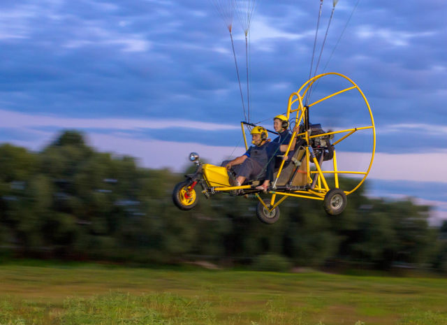 Полет на паратрайке 